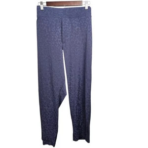Athleta Brooklyn strukturierte Knöchelhose Damen Größe 20 blau Leopardenmuster - Bild 1 von 10