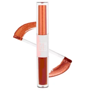 THE BEAUTY CROP Liquid Eyeshadow Duo Water Resistant - Cinnamon & Fudge SEALED - Picture 1 of 7