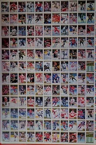 1991-92 OPC '91 O-Pee-Chee Premier 132 Hockey Cards UNCUT Sheet 42.5"x28.5" EXMT - Picture 1 of 1