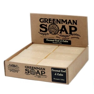 Grüner Mann Seife 100g - Kokosnuss kühl und ruhig Aromatherapie - Bild 1 von 6