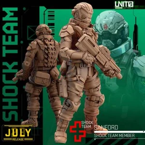 Shock Team - Sanford | 28mm 32mm | DnD Miniatures | Tabletop Gaming | Tabletop - Bild 1 von 1