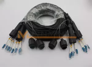 Câble fibre blindé 50M 8 brins fibre optique patch cordon LC-LC UPC SM TPU Field - Photo 1/1