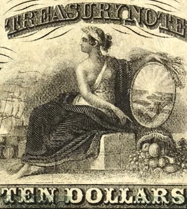 VA $10 RICHMOND Virginia Treasury Note Oct 15th, 1862 PMG Choice VF 35 VACR8 - Picture 1 of 5