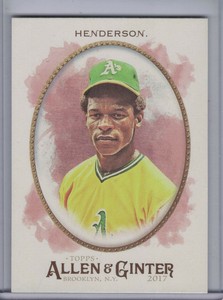 RICKEY HENDERSON 2017 Topps Allen and Ginter #54 🥎E5480🥎