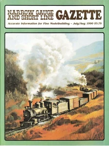 NARROW GAUGE & SHORT LINE GAZETTE 7-8/90 D&RG, OAHU, UINTAH, TERESA CRISTINA RR - Imagen 1 de 2