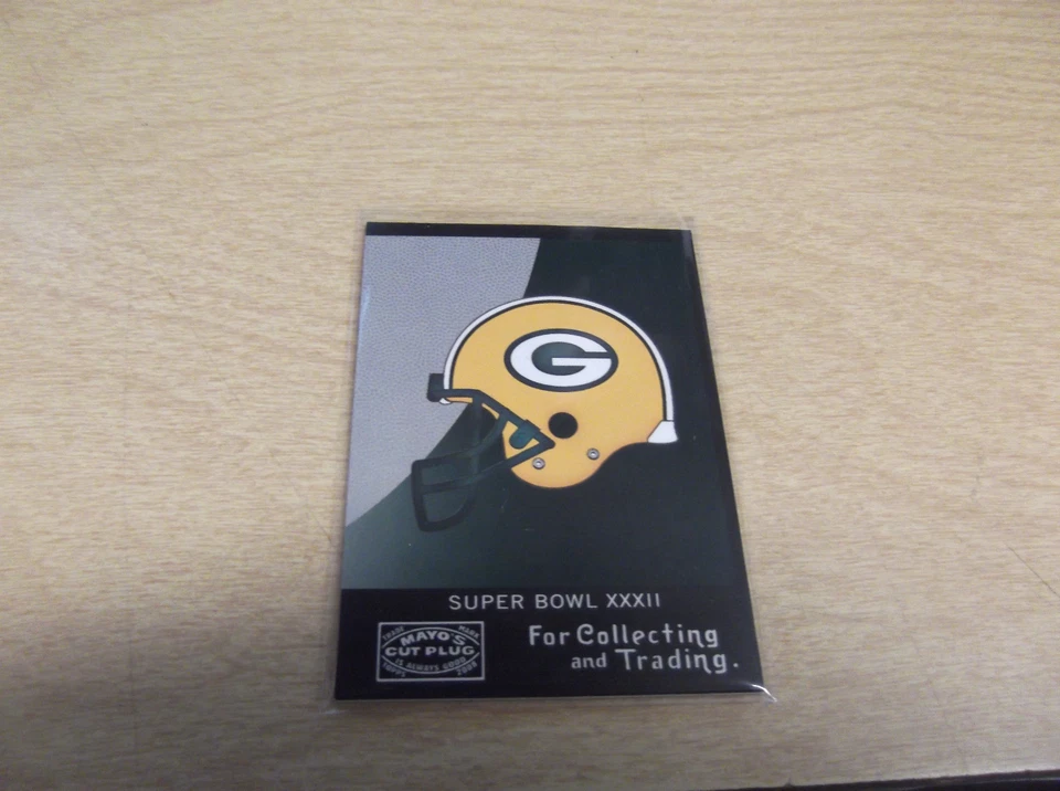 2009 TOPPS MAYO FOOTBALL #SB32 GREEN BAY PACKERS TEAM HELMET CARD - Image 1 of 1