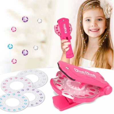 Shining Bling Diamond Hair Sparkle Stapler Machine Set Gems for Decor Girls Gift - Image 1 of 4
