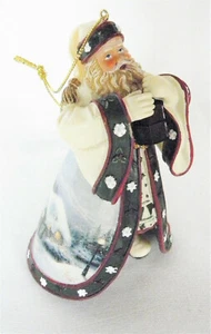 Thomas Kinkade Ashton Drake Old World Santa Dawn of Christmas Day Santa Ornament - Picture 1 of 6