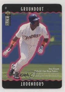 1996 Collector's Choice You Make the Play Gold Signature Tony Gwynn (Groundout)