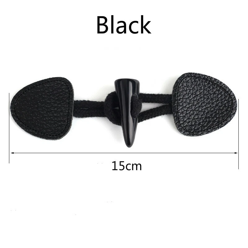 5 Pairs Horn Toggle Buttons Coat Sewing Fastener Knitwear Jacket Duffle Craft - Image 1 of 4