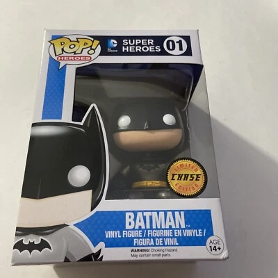 Funko Pop! DC Universe - Batman #01 (Metallic Chase) + Protector - Europe - Image 1 of 4
