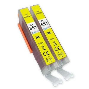 2 Gelb Tintenpatronen für Canon PIXMA iP7200 iX6850 MG5650 MG6650 MG5450 - Bild 1 von 5