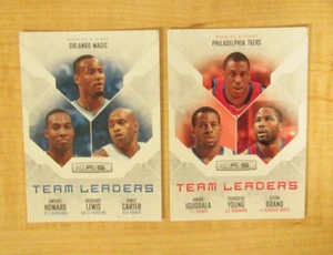 2010-11 Panini Rookies and Stars Basketball Team Leaders Lot of 2 - Picture 1 of 2
