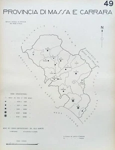 1938 COMUNI PROVINCIA MASSA CARRARA TRESANA FIVIZZANO COMANO ZERI MULAZZO AULLA - Imagen 1 de 1