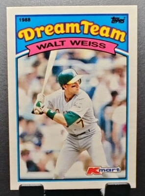 1989 Topps Kmart #4 Walt Weiss ATHLETICS DREAM TEAM Promo baseball card⚾️NM/MT - Image 1 of 2