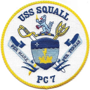 USS Squall PC-7 Coastal Ship Patch - Picture 1 of 6