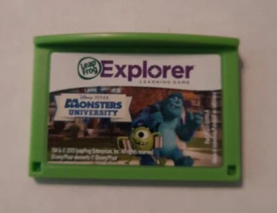 LeapFrog LeapPad, Leapster Explorer MONSTERS UNIVERSITY Game Cartridge USED - Image 1 of 2