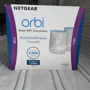 NETGEAR Orbi AC2200 Intera Casa Sistema WiFi Cover 4000 SF Nuovo Nuovo Nuovo Nuovo con scatola - Foto 1 di 9