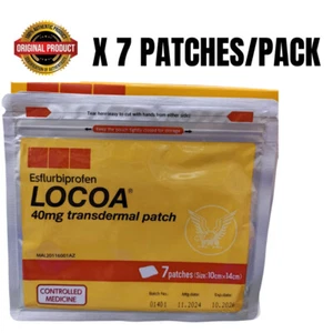 Patch Locoa 40mg Transdermal For Joint Pain Relief 7 Patches/Pack Free Shipping - Picture 1 of 10