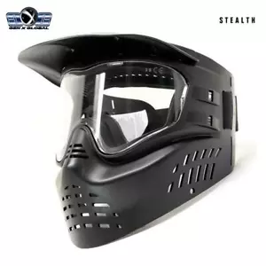GenX Global Stealth Anti Fog Paintball Brille Maske - schwarz - Bild 1 von 5
