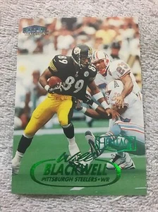 Fleer Tradition Will Blackwell Heritage Collection 1998 paralelo #/125 Steelers - Imagen 1 de 4