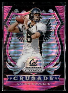 2020 Panini Prizm Draft Picks #10 Aaron Rodgers Prizms Pink Pulsar - Picture 1 of 2