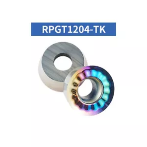 Fresadora CNC RPGT1204-TK 10 piezas insertos de carburo RPGT1204 para aluminio - Imagen 1 de 3