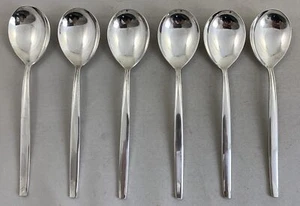 Sola Pleet Prelude 6x Verzilverde Dessertlepel Lepel Set Silver Plated Spoon Lot - Bild 1 von 5