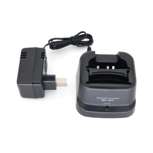 Chargeur de bureau BC-137 pour talkie-walkie ICOM IC-F11 IC-F21 IC-A6 IC-A24 - Photo 1/11