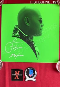 Laurence Fishburne handsigniert signiert 12x12 Druck The Matrix Morpheus Beckett - Bild 1 von 4