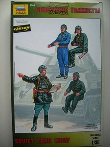Juego de figuras Zvezda 3504 tripulación de tanques soviéticos Segunda Guerra Mundial - 1:35 - Imagen 1 de 2