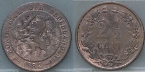 1884 Nederland - The Netherlands - 2 1/2 cent 1884 - 2,5 cent 1884