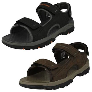 Mens Skechers Summer Casual Everyday Sandals Three Adjustable Straps Garo 204105 - Picture 1 of 19