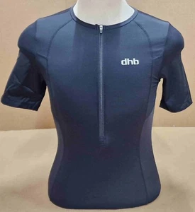 DHB Man's Hydron Tri Short Sleeve Top, size M, black **New - Picture 1 of 13