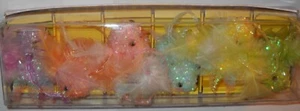 NEW Pier 1 BIRD ORNAMENTS SET / 6 Pastel Glitter Easter Christmas - Picture 1 of 4