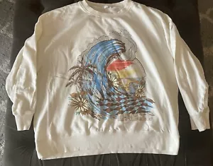 Sudadera vintage O'Neill gráfica niña surfista talla grande - Imagen 1 de 3