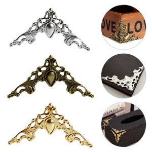 10pcs Metal Corner Protector Bracket For Photo Frame Wooden Case Jewelry Box