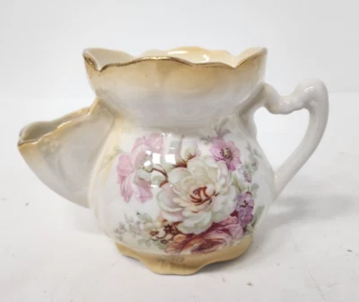 Tazza da barba vintage 1950 Old Foley James Kent Inghilterra navetta porcellana floreale - Immagine 1 di 4