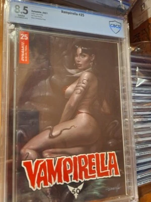 VAMPIRELLA #25 (2021) CBCS 8.5 Lucio Parrillo Variant - Image 1 of 3