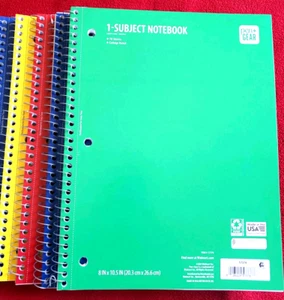 Spiral Notebook College Rulled 70 Sheets Each Standard Size - Picture 1 of 9