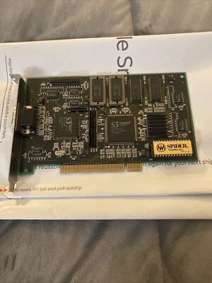 Cirrus Logic SPIDER GRAPHICS INC VINTAGE VGA p/n 1129113 Tested working  - Image 1 of 3