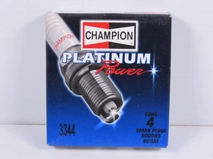 Champion Platinum Power Spark Plug 3344 Toyota Camry Jeep Cherokee 4 PACK NEW - Picture 1 of 3