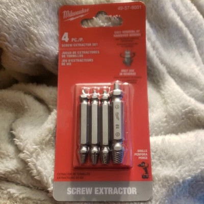 Milwaukee Tool 49-57-9001 M2 Hard Screw Extractor 4Pc Set - Image 1 of 3