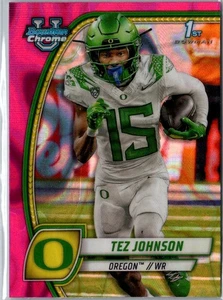Tex Johnson 1st Bowman Oregon Ducks Bucs Pink Raywave Refractor #171 RC - Picture 1 of 2