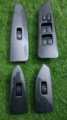 OEM Toyota JZX100 Chaser Mark II  Carbon Custom Front Power Window Switches - Image 1 of 4