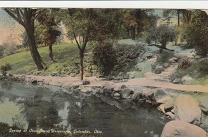 Vintage Postcard Siebert Springs at The Ohio State University in Columbus, Ohio - Picture 1 of 2