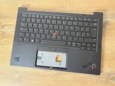 New!Palmrest TOP Cover Keyboard Lenovo Thinkpad X1 Carbon 2021 G9 WW Italian - Bild 1 von 4