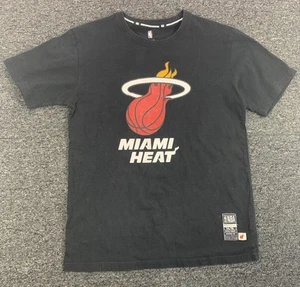 Miami Heat Logo T-Shirt Boys Youth 14-16 Large Black NBA - Picture 1 of 10