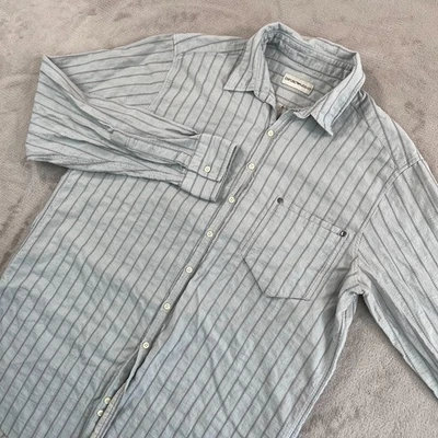 Vintage Emporio Armani Shirt Men Medium Blue Camel Hair Blend Italy Designer - Image 1 of 4