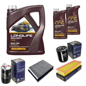 SCT Inspektionspaket 7L MANNOL Longlife 504/507 5W-30 für Seat Inca 1.9 SDi - Bild 1 von 12